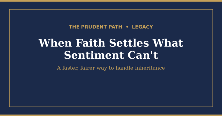When Faith Settles What Sentiment Can’t: A Faster, Fairer Way to Handle Inheritance